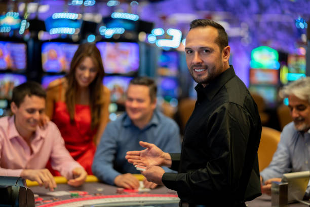 Relax Gaming live-dealer studio with professional lighting, multiple camera angles, and HD broadcast setup